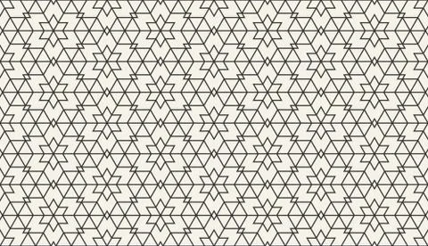 Abstract seamless islamic geometric pattern Illustrazione stock