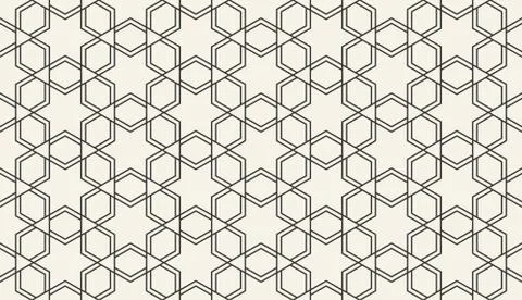 Abstract seamless islamic geometric pattern Stock Illustration