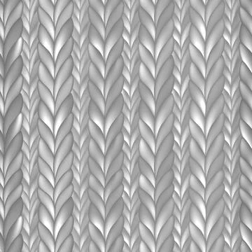 Abstract seamless knitted pattern. Grey realistic knit texture, merino wool Ilustración de archivo