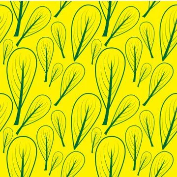 Abstract seamless leaf pattern design vector template for t-shart, and textile Stock Illustration