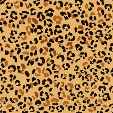Abstract seamless leopard skin pattern. Jaguar, leopard, Cheetah, Panther Illustrazione stock