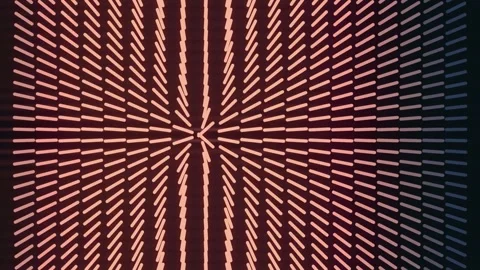 Abstract Seamless Loop 2D Orange Blue Radar Scan Glowing Grid Animation Stock Footage 345562212