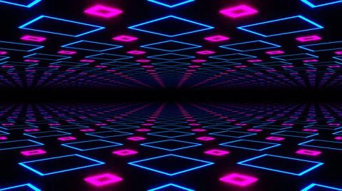 Abstract seamless loop of 3D renders sci-fi environment. Stock Illustration