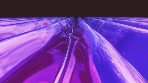 Abstract seamless loop animation of 3D infinity ripple glowing neon Stock Footage 253495209