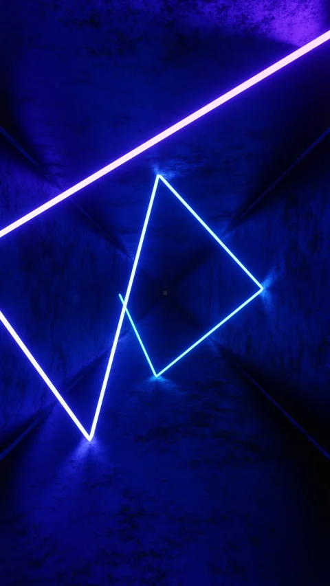 Abstract seamless loop animation of iridescent neon ray, glowing in dark tube Stock Footage 319938444