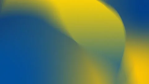 Abstract seamless loop background with blue and yellow gradient shapes. 4K. Vidéo 309700969