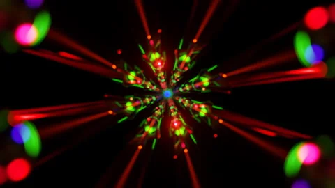 Abstract seamless loop with evolving strobe lights and geometric transitions Stock Footage 326870675