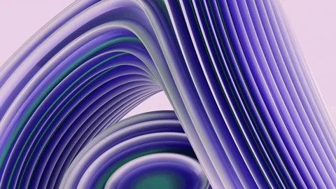 Abstract seamless loop of flowing purple and teal 3d spiral tunnel wave bac.. Stock Footage 327518529