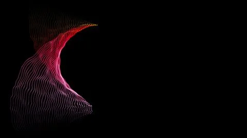 Abstract seamless loop motion graphic movement of rainbow swirl twisted gra.. Stock Illustration