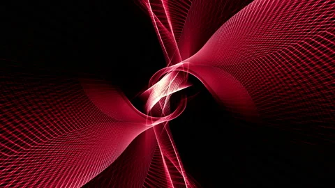 Abstract Seamless loop Red Mesh Line Wave Background. Vidéo 132923792