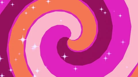 Abstract seamless loop with swirling gradient colors Hypnotic Stock Footage 340003577