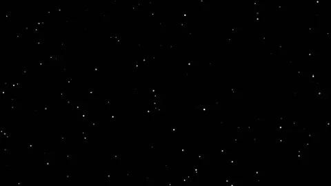 Abstract seamless loop of white sparkling stars twinkling on a deep black 動画素材 346208538