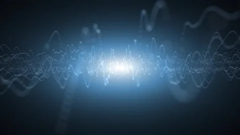 Abstract seamless looping artistic digital technology music equalizer Video stock 324206930