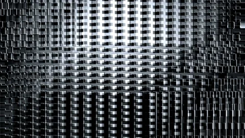 Abstract seamless looping motion features a dark and noisy texture with slowly Stock Footage 160607700