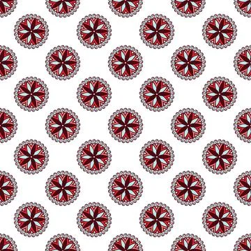 Abstract seamless mandala background texture. Stock Illustration