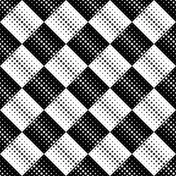 Abstract seamless monochrome dot pattern background design Stock Illustration