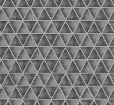 Abstract seamless monochrome pattern with ultimate grey watercolor triangles. Stock Illustration