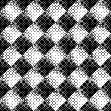 Abstract seamless monochrome square pattern background design Stock Illustration