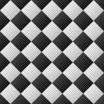 Abstract seamless monochrome square pattern background design Иллюстрация