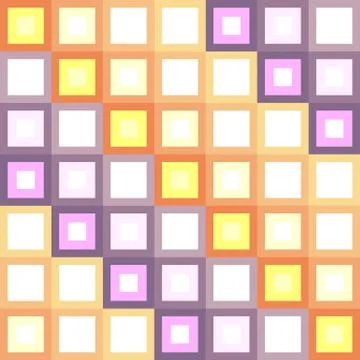 Abstract seamless multi-colored geometric vector background Stock Illustration