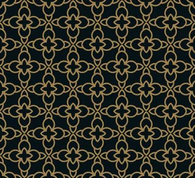 Abstract seamless ornament lines pattern vector illustration Stock Illustration
