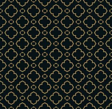 Abstract seamless ornament lines pattern vector illustration Illustrazione stock