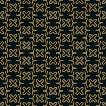 Abstract seamless ornament lines pattern vector illustration Stock Illustration