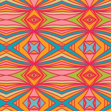 Abstract seamless ornament pattern. the kaleidoscope effect. Ethnic damask mo Stockillustratie