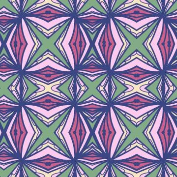 Abstract seamless ornament pattern. the kaleidoscope effect. Ethnic damask mo イラスト素材