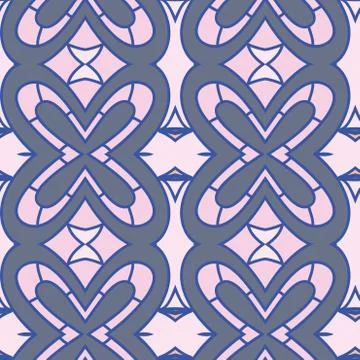 Abstract seamless ornament pattern. the kaleidoscope effect. Ethnic damask mo Stock Illustration