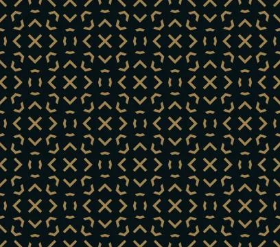 Abstract seamless ornament pattern vector illustration woth gold color Stock Illustration