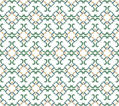 Abstract seamless ornament pattern. Vector illustration. Stock Illustration