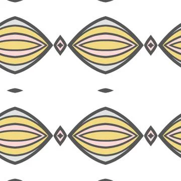 Abstract seamless ornament pattern.kaleidoscope effect. 스톡 일러스트