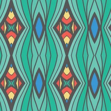 Abstract seamless ornament pattern.kaleidoscope effect. 스톡 일러스트