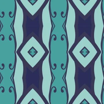 Abstract seamless ornament pattern.kaleidoscope effect. Illustrazione stock