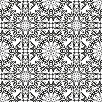 Abstract seamless outline pattern Stock Illustration