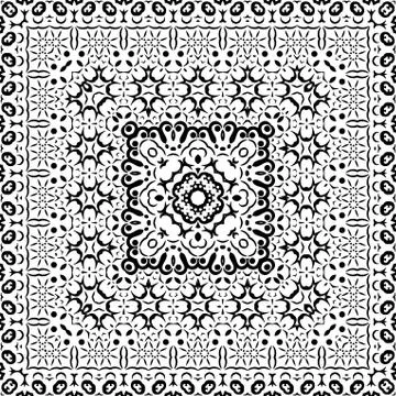 Abstract seamless outline pattern Stock Illustration