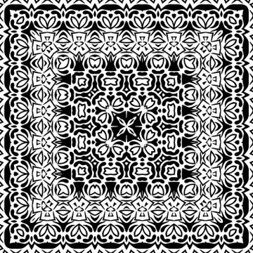 Abstract seamless outline pattern Stock Illustration