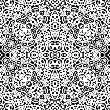 Abstract seamless outline pattern Stock Illustration