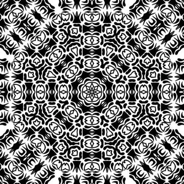 Abstract seamless outline pattern Stock Illustration