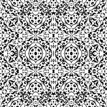 Abstract seamless outline pattern Stock-Illustration