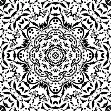 Abstract seamless outline pattern Stock Illustration