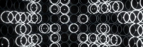 Abstract Seamless Overlapping Circle Pattern VJ Loop Stock Footage 340977556