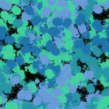 Abstract seamless paint spots markers pattern for wrapping paper and fabrics Stock Illustration