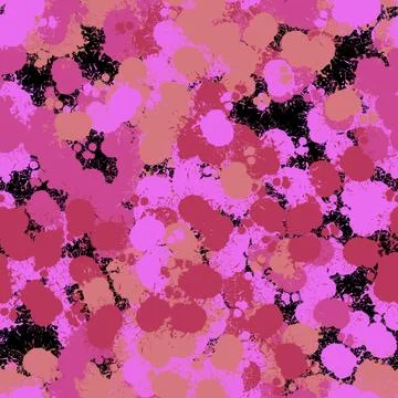 Abstract seamless paint spots markers pattern for wrapping paper and fabrics Stock Illustration