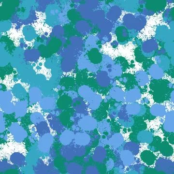 Abstract seamless paint spots markers pattern for wrapping paper and fabrics Stock Illustration