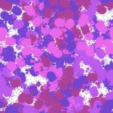 Abstract seamless paint spots markers pattern for wrapping paper and fabrics Stock Illustration