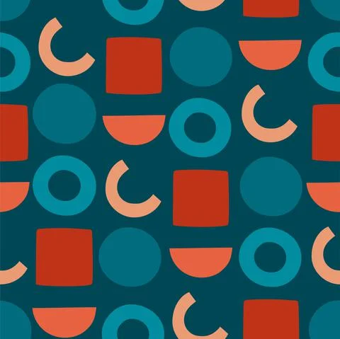 Abstract seamless pattern and art geometric vector Stock Illustration