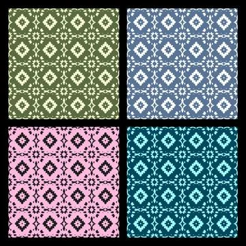 Abstract seamless pattern in Arabian style. Stock Illustration