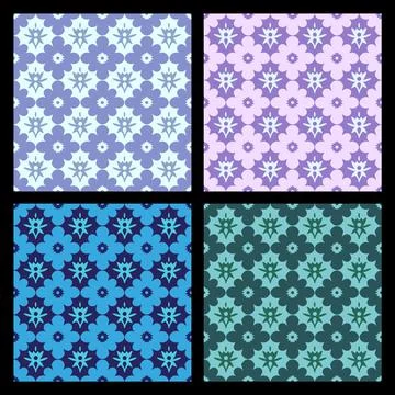 Abstract seamless pattern in Arabian style. Stock Illustration